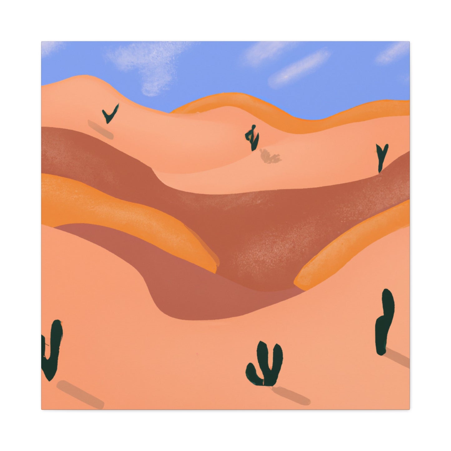 Baroque Beauty - Vintage Contemporary - Desert - Canvas