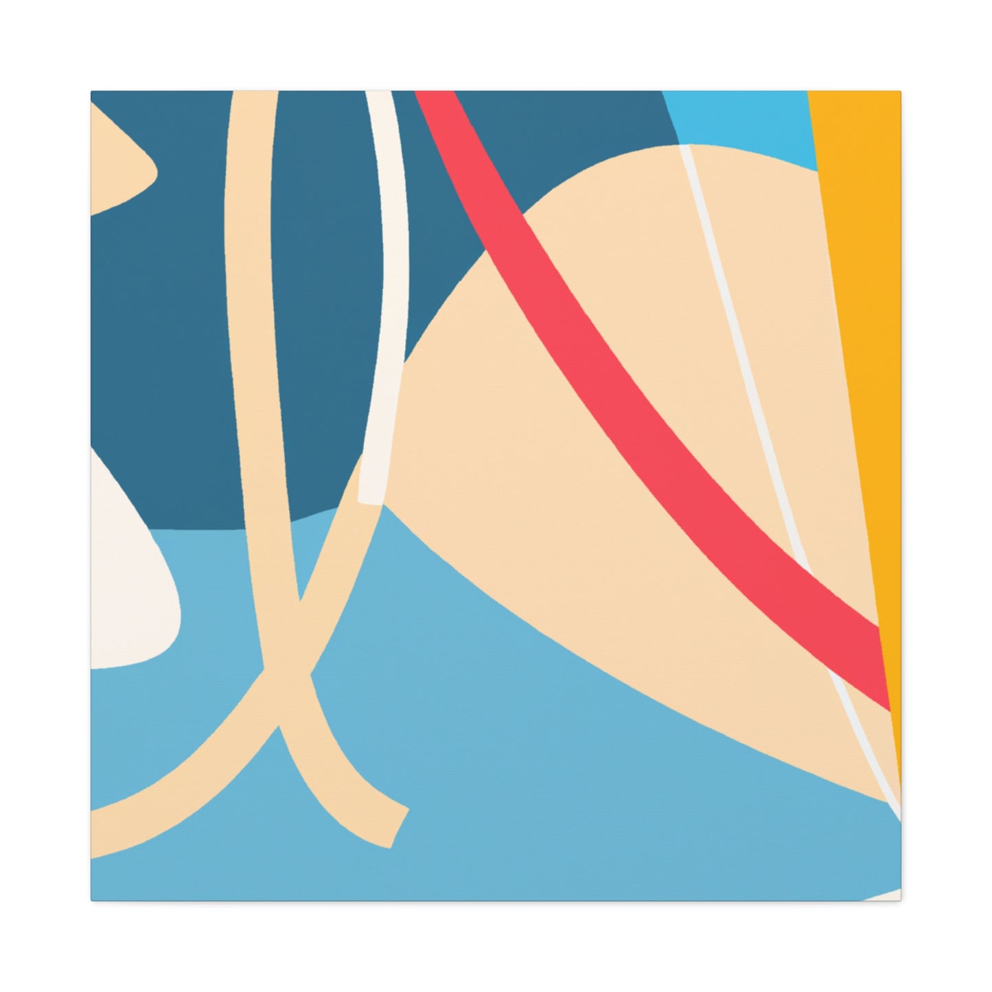 Faux Zen- Midcentury - Canvas