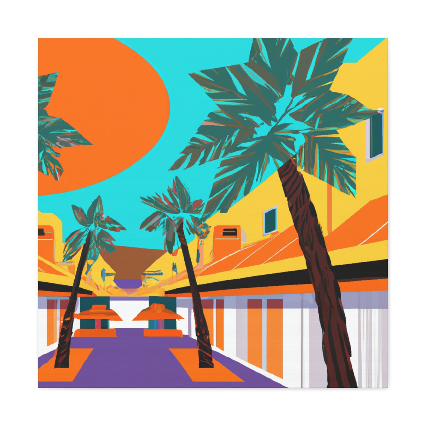 Desert Mirage - Architectural - Canvas
