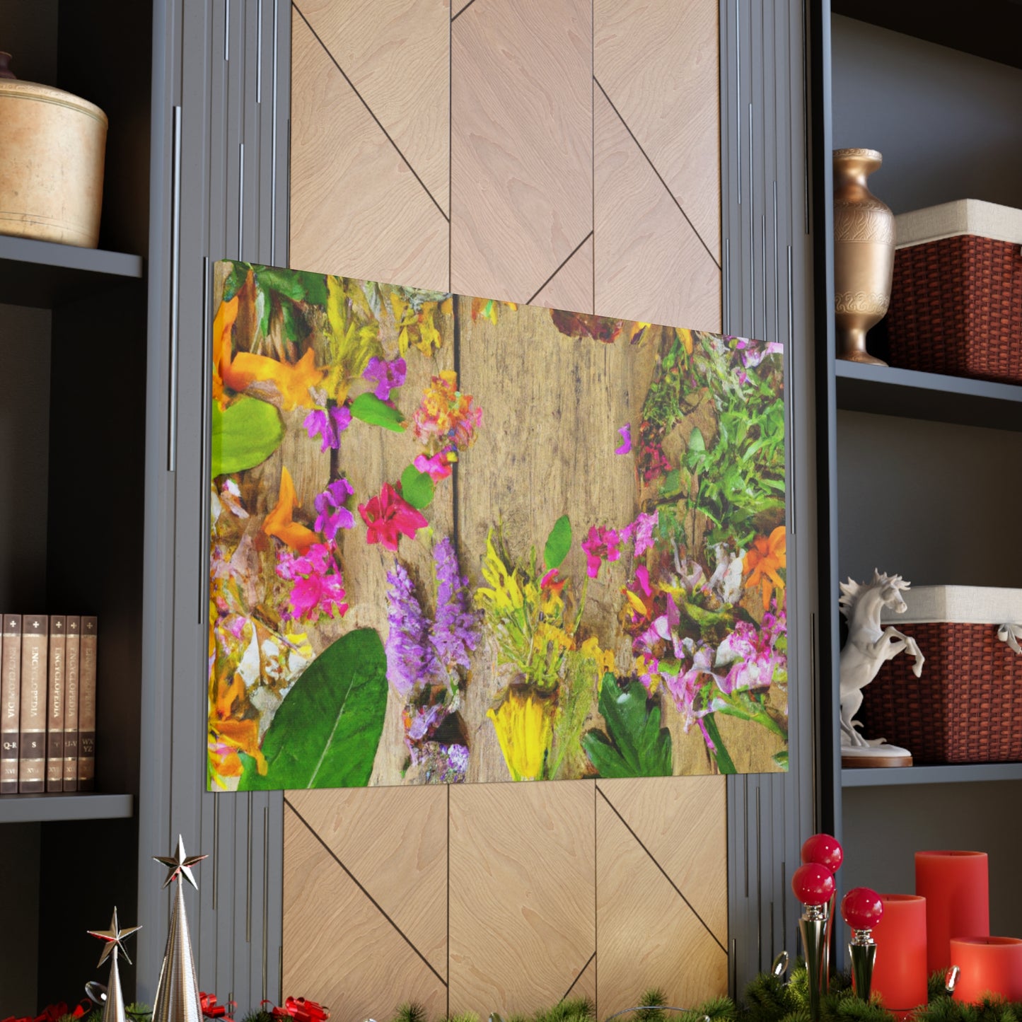 "Butterfly Blooms" - Canvas - Floral