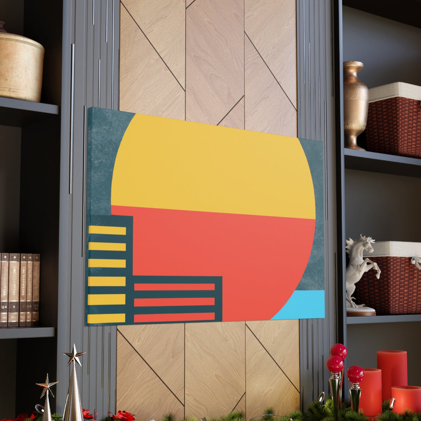Sun Down- Midcentury Canvas