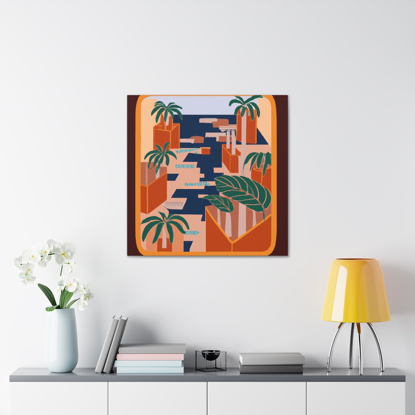Dynamic Contrasts- Midcentury - Canvas