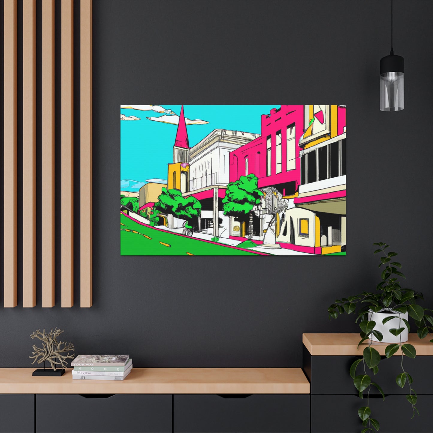 Moonlight Drive-In. - Pop Art Canvas