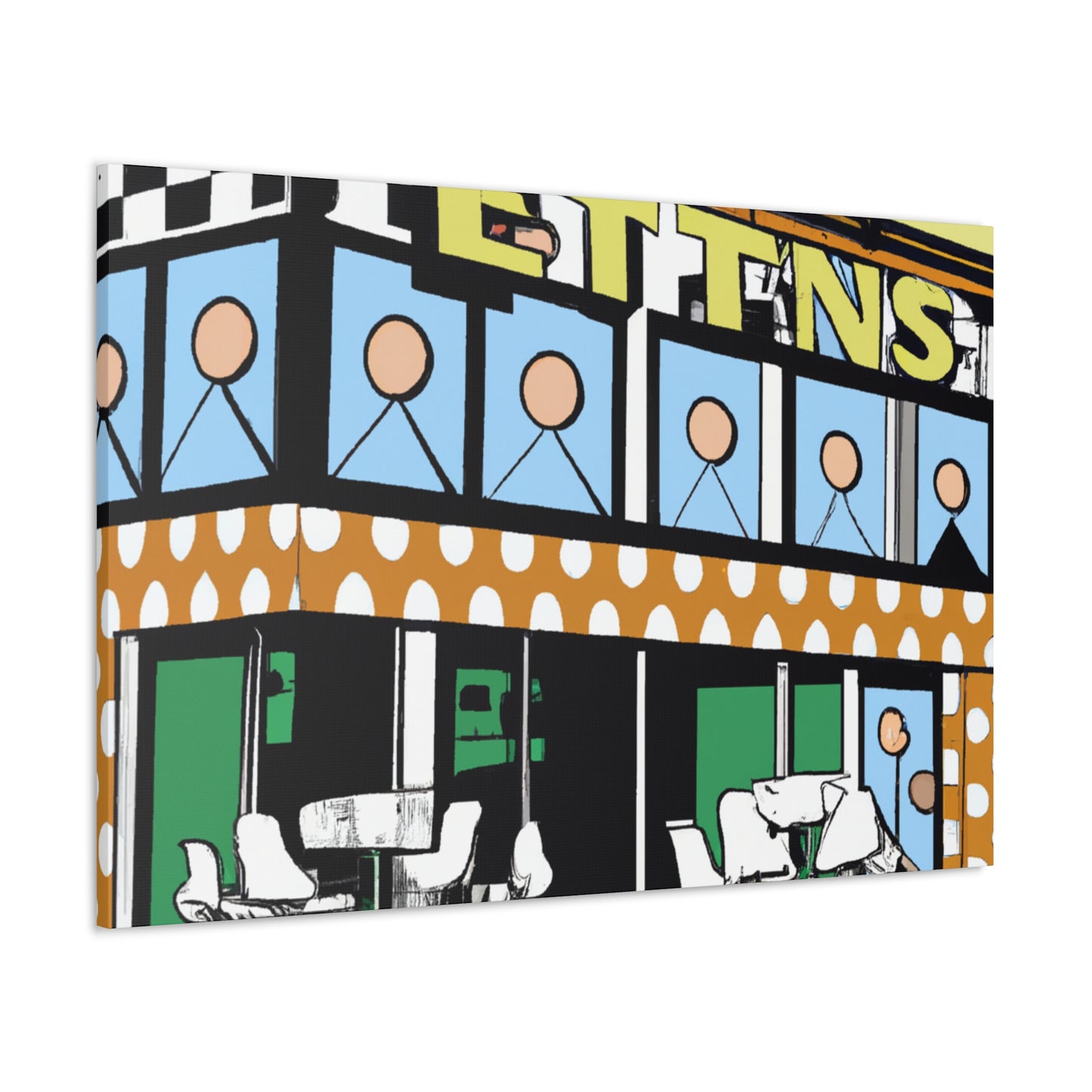 "The Rockin' 50s Drive-In" - Canvas - Pop Art