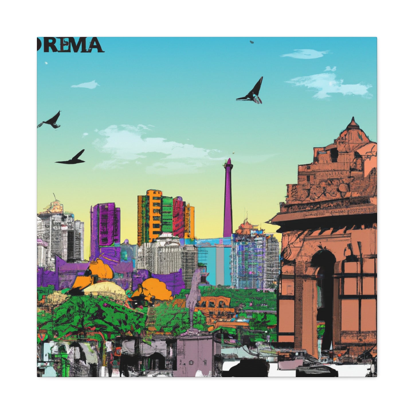 Pashmir Mountain - Destination India - Canvas