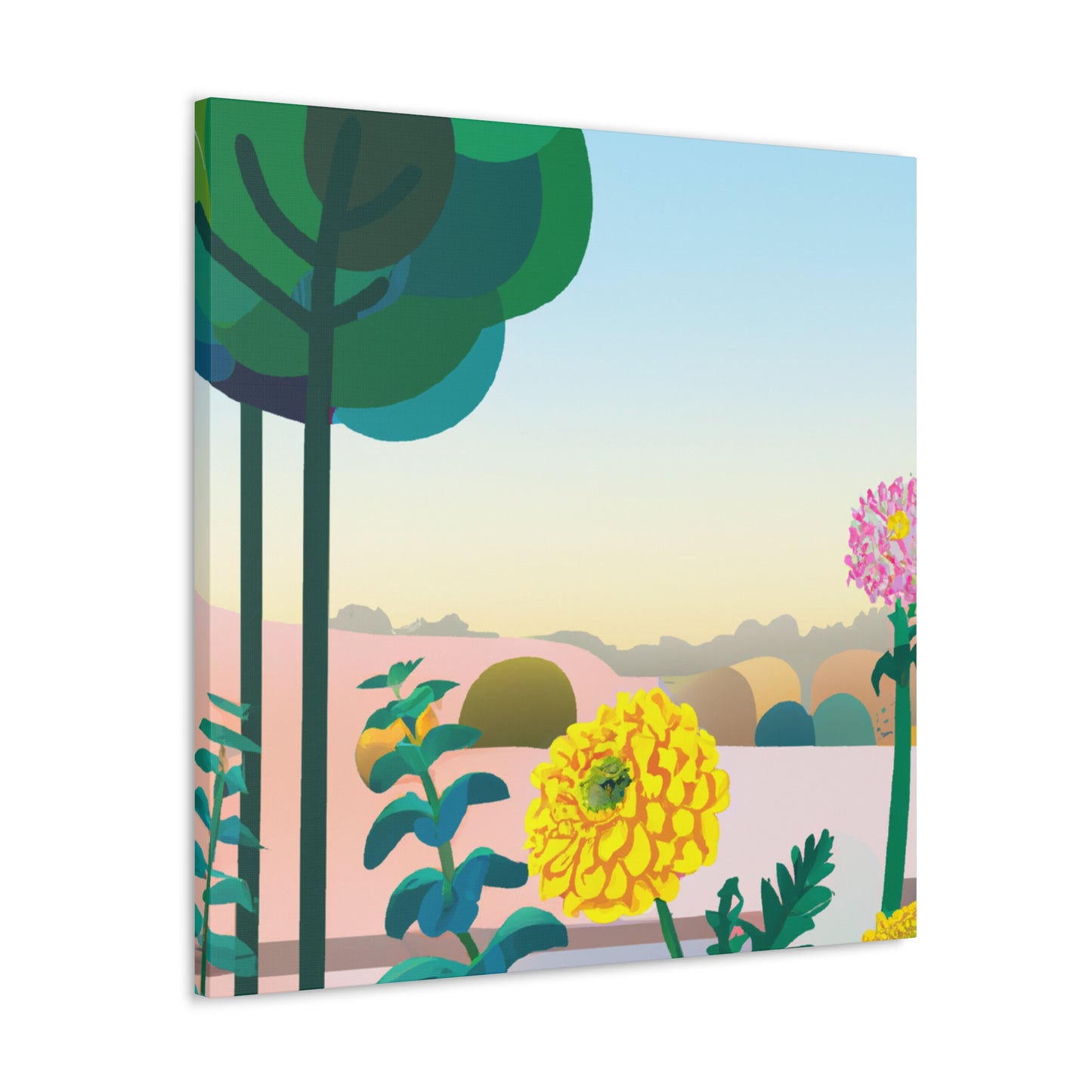 Enchanted Flora-Landscape. - Canvas