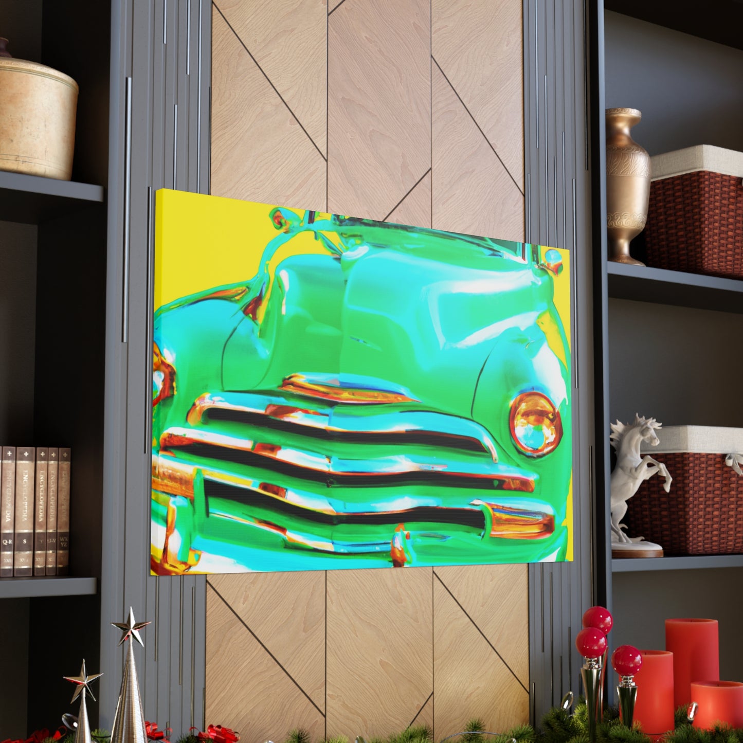 Green Cruiser - Automobile Canvas
