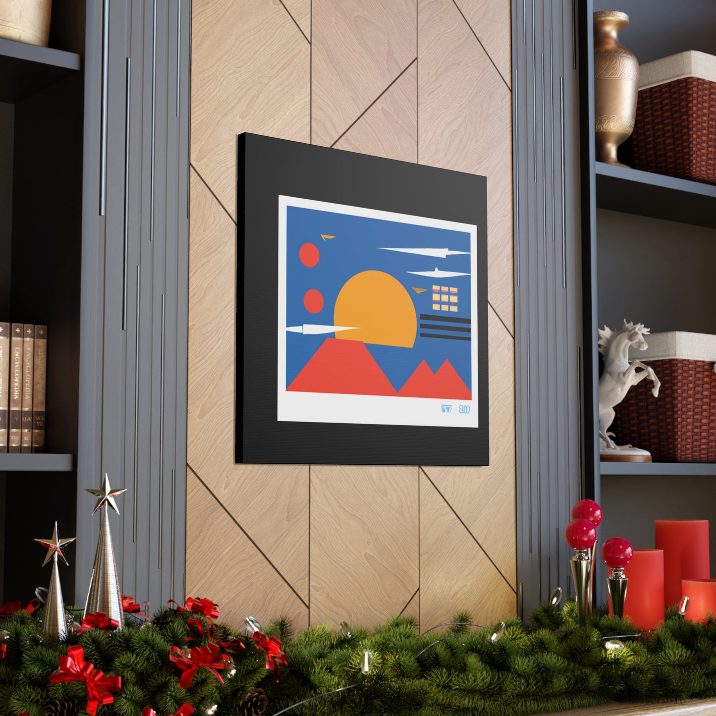 Fur-Mastodon - Midcentury Canvas