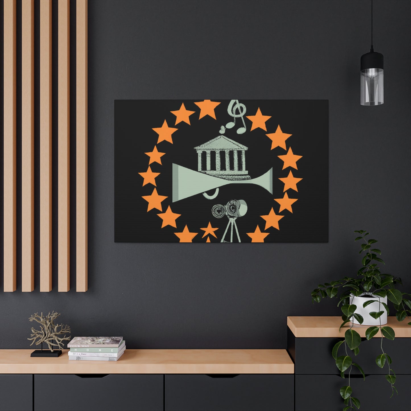 The Groovy Tunesters - Retro Music and Film Canvas