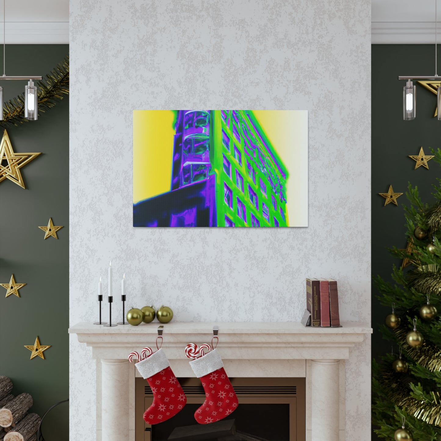 "Futuristic Geoforms" - Architectural Canvas