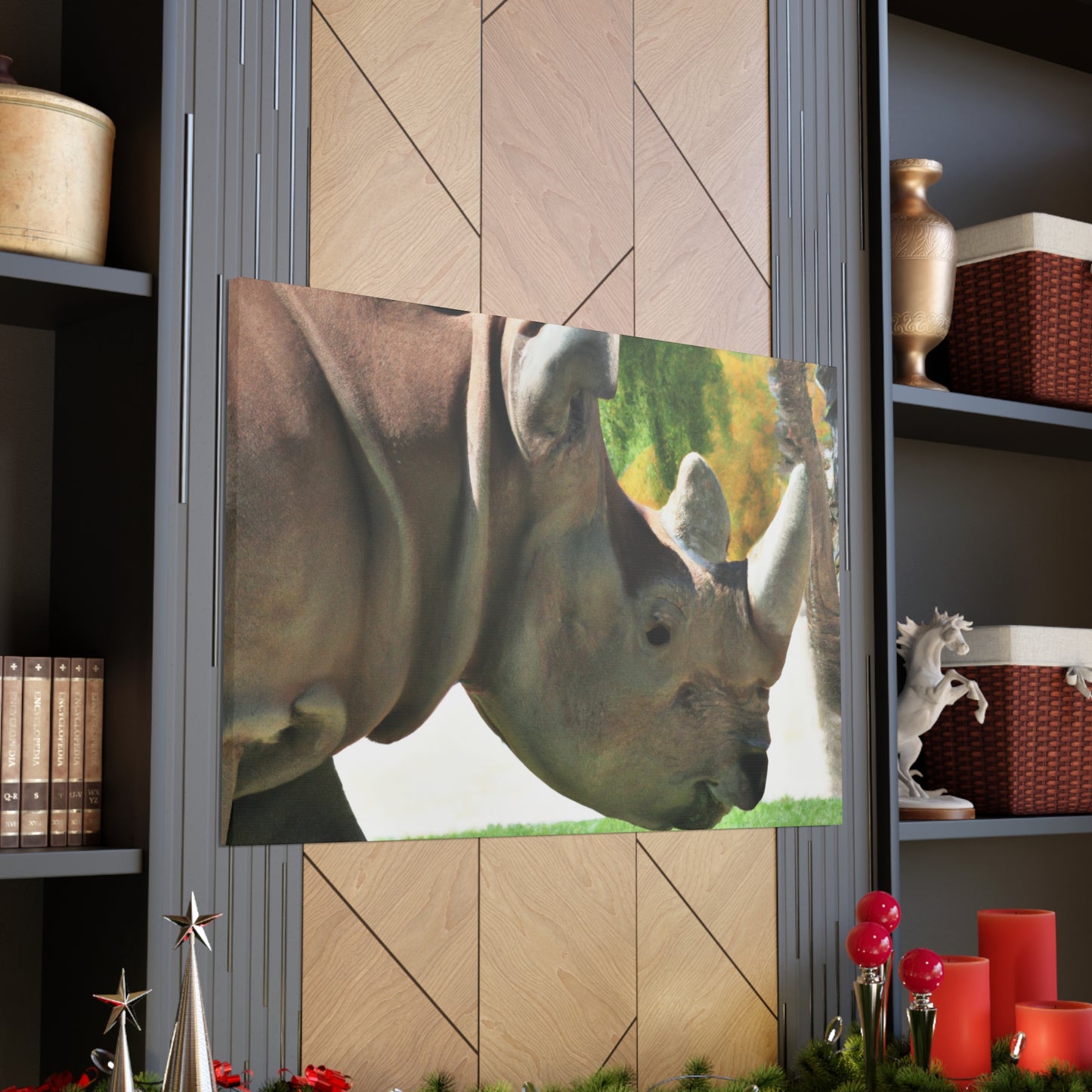 Rhino Head - Canvas - Wildlife