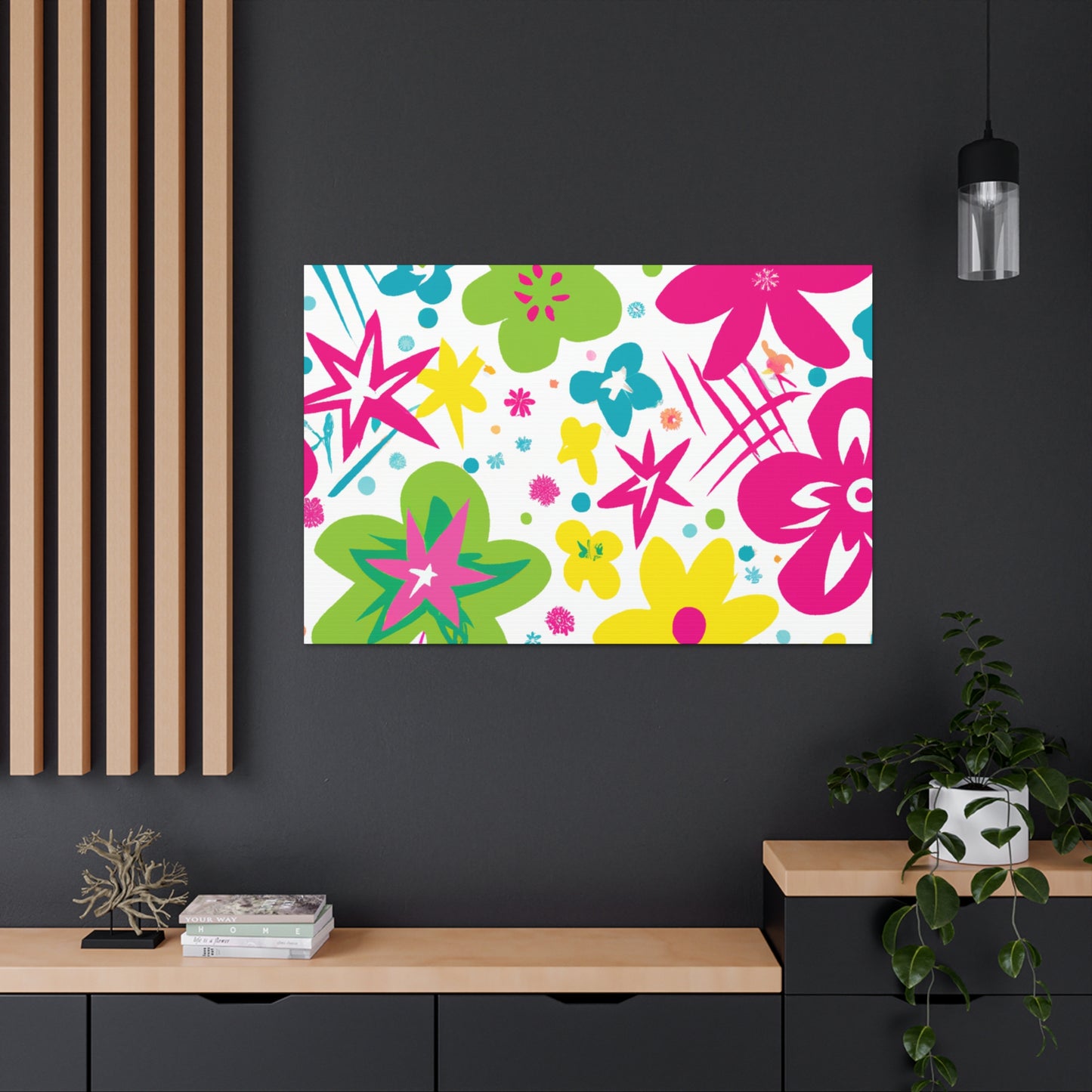 Flower Power Playtime: - Floral Canvas