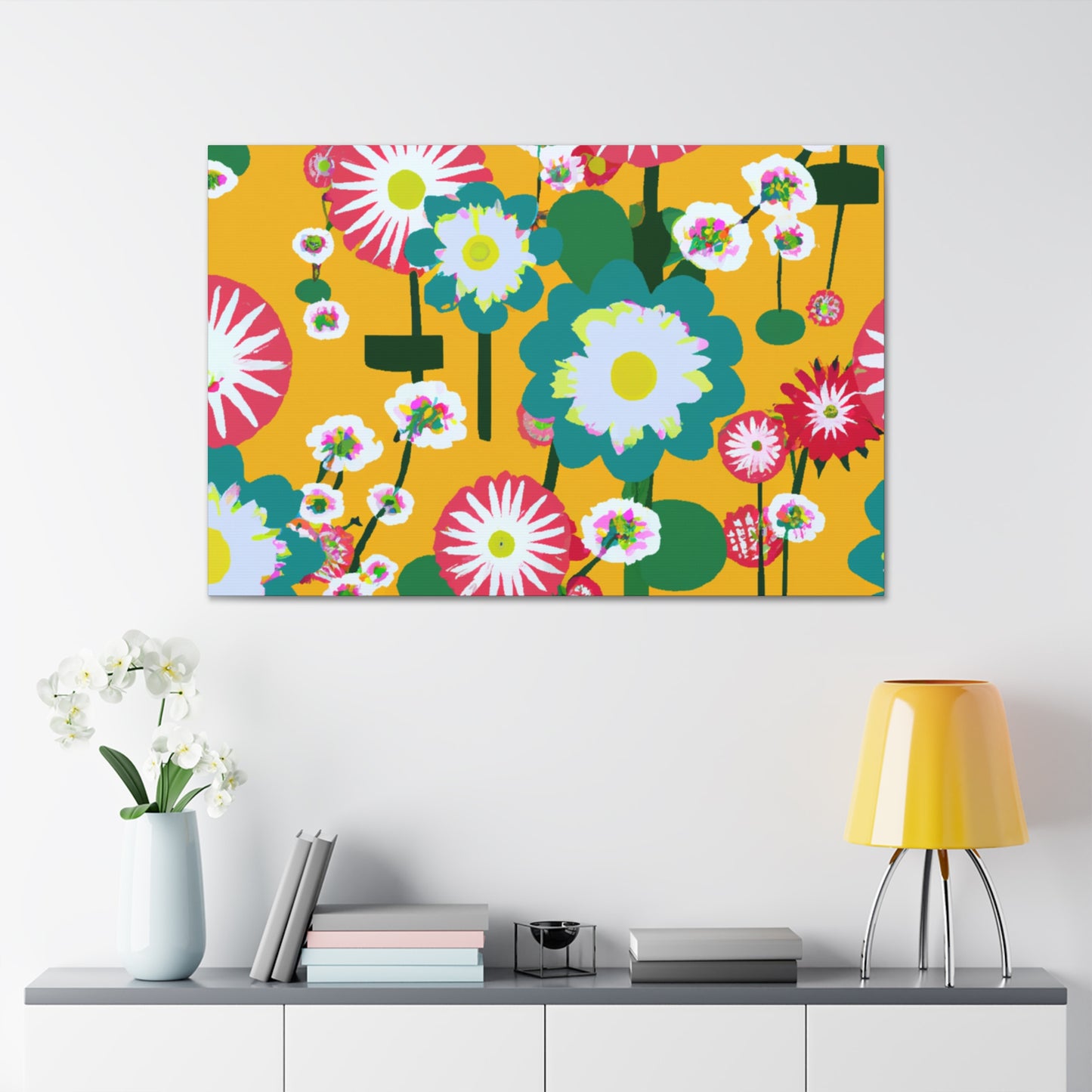 Floral Reflection - Floral Canvas