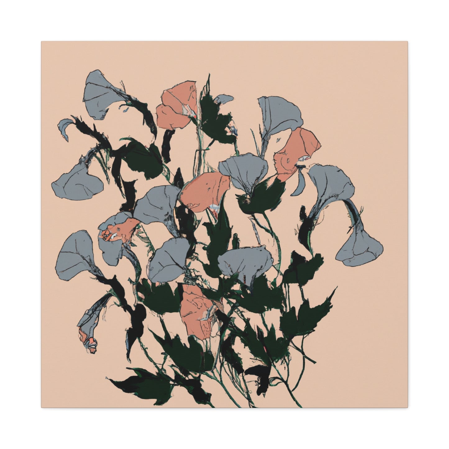 Petunia Petals - Floral - Canvas
