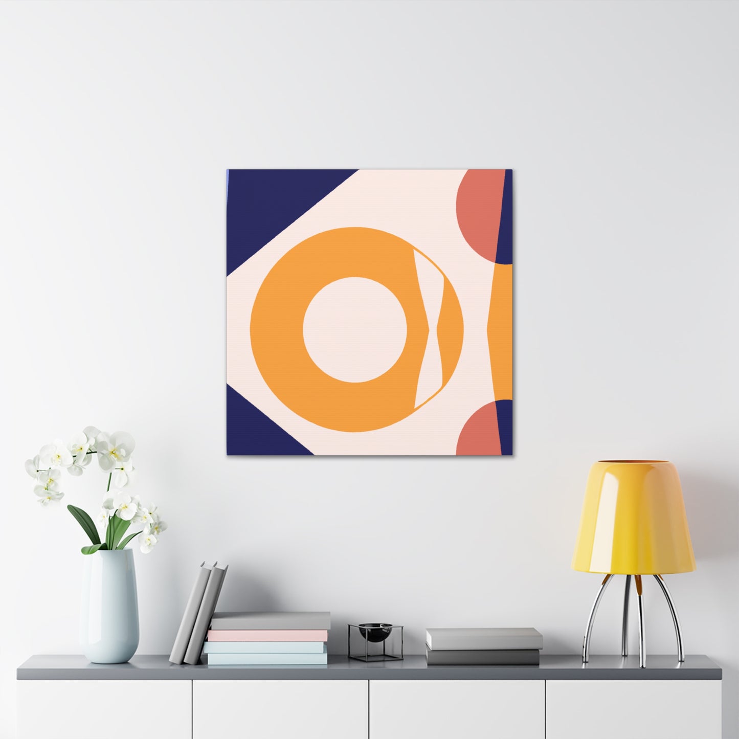 Spiraled Reflections - Midcentury - Canvas