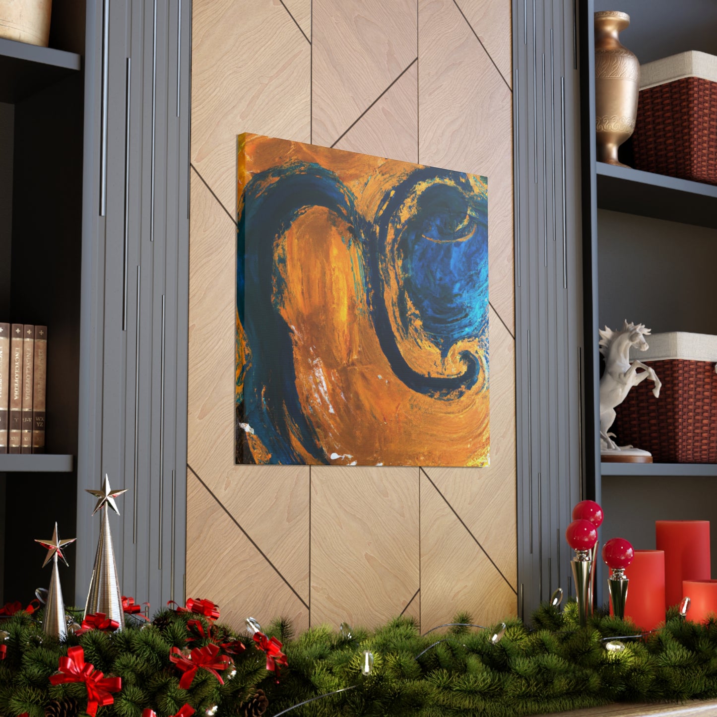 Golden Wave- Abstract Canvas