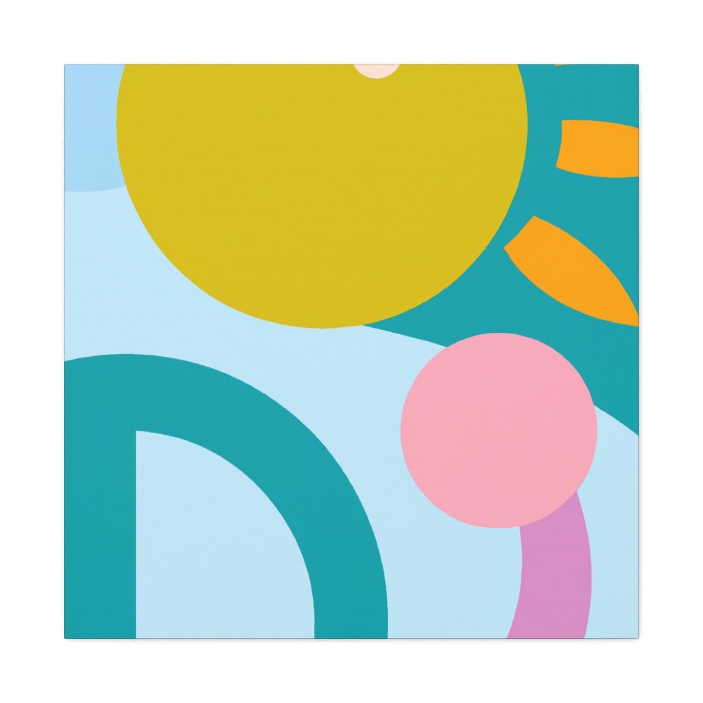 Pigment Paradise- Midcentury - Canvas