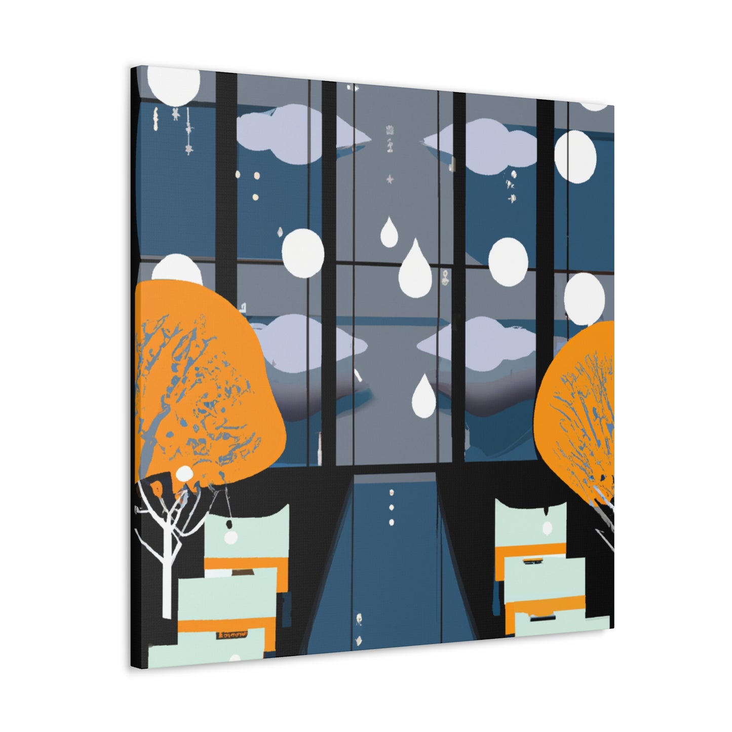 Pristine Pillar- Midcentury - Canvas