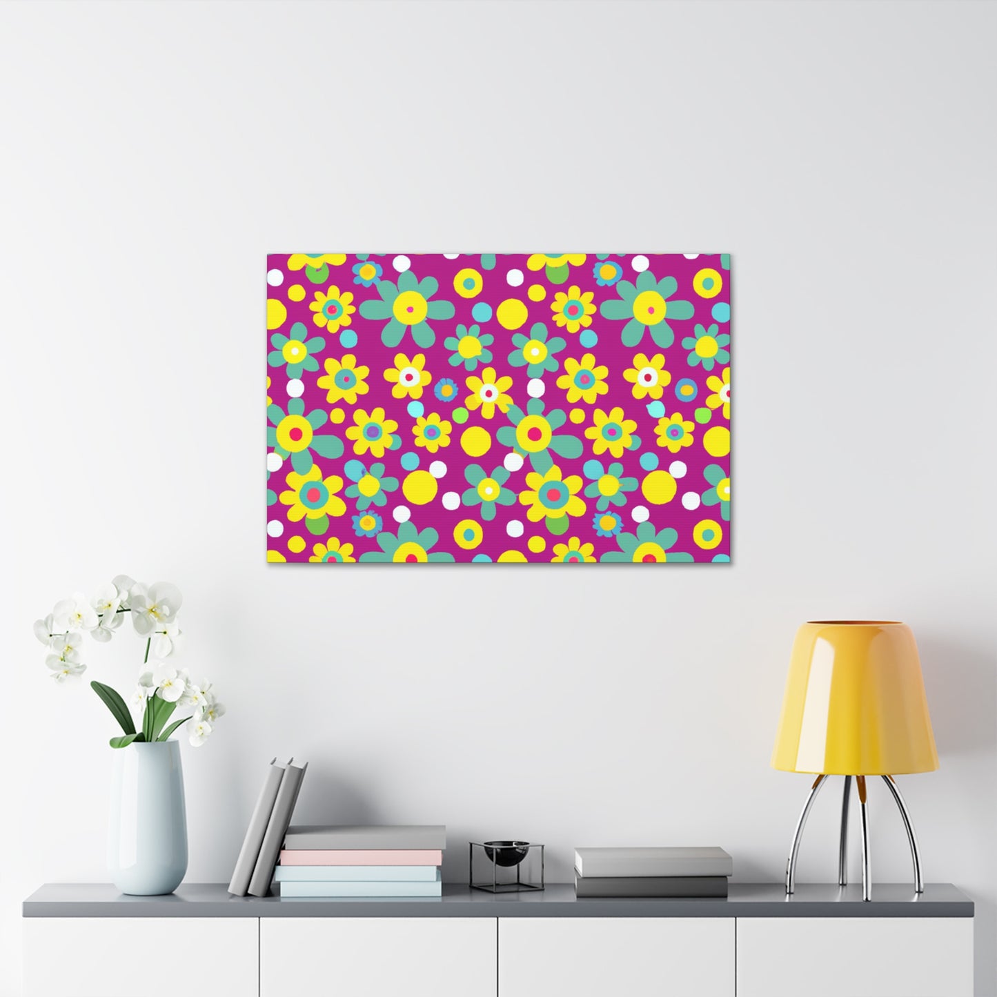Blissful Daisies - Floral - Canvas