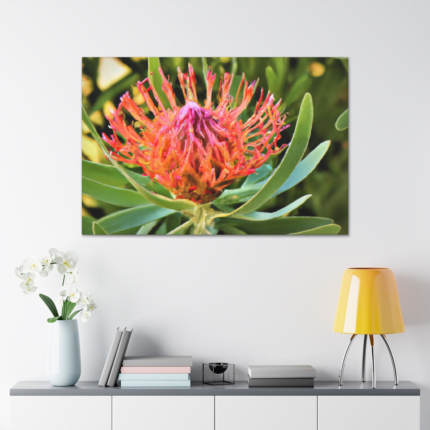 Floral Scroll Garden Print - Canvas - Floral