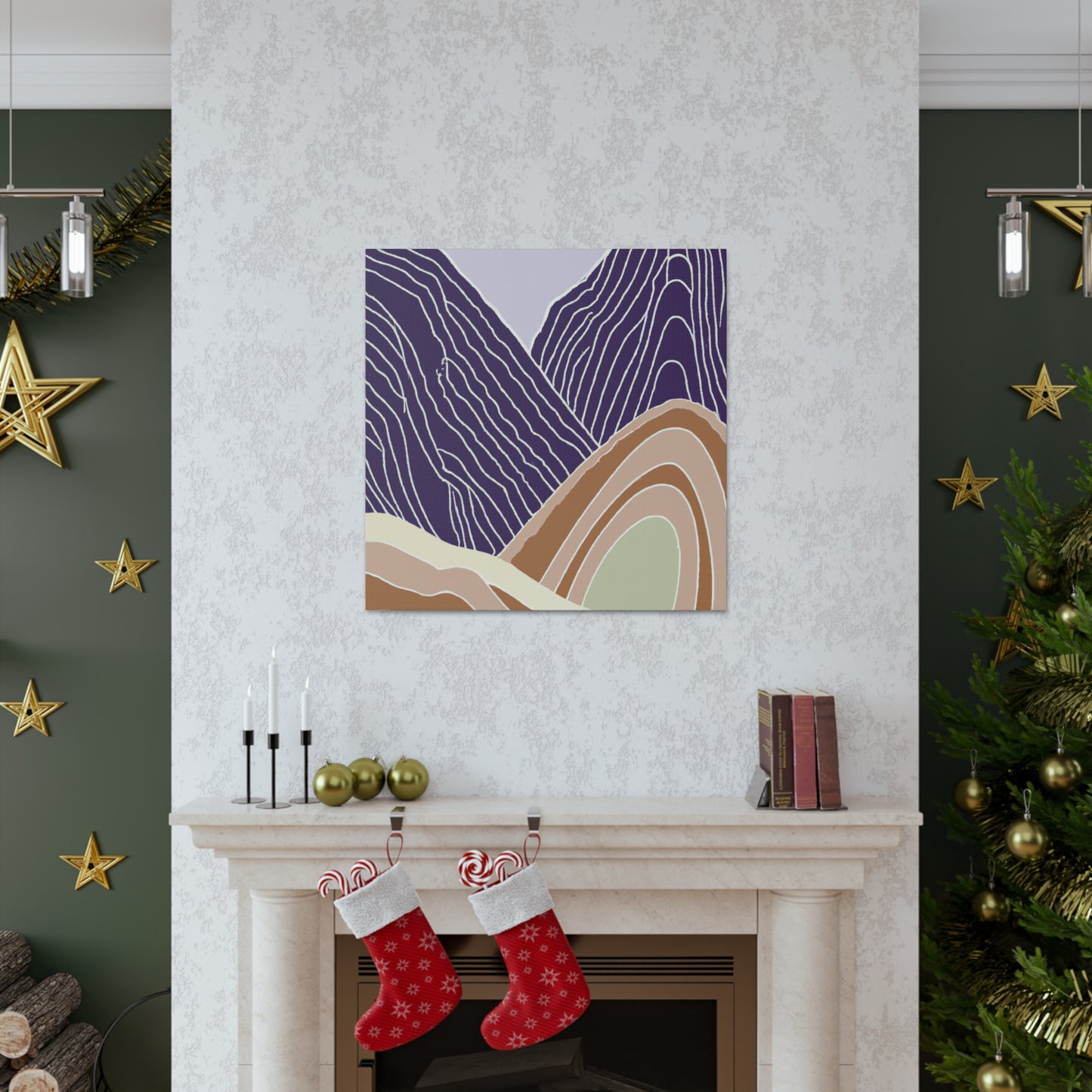 PurpleHills- Midcentury Canvas