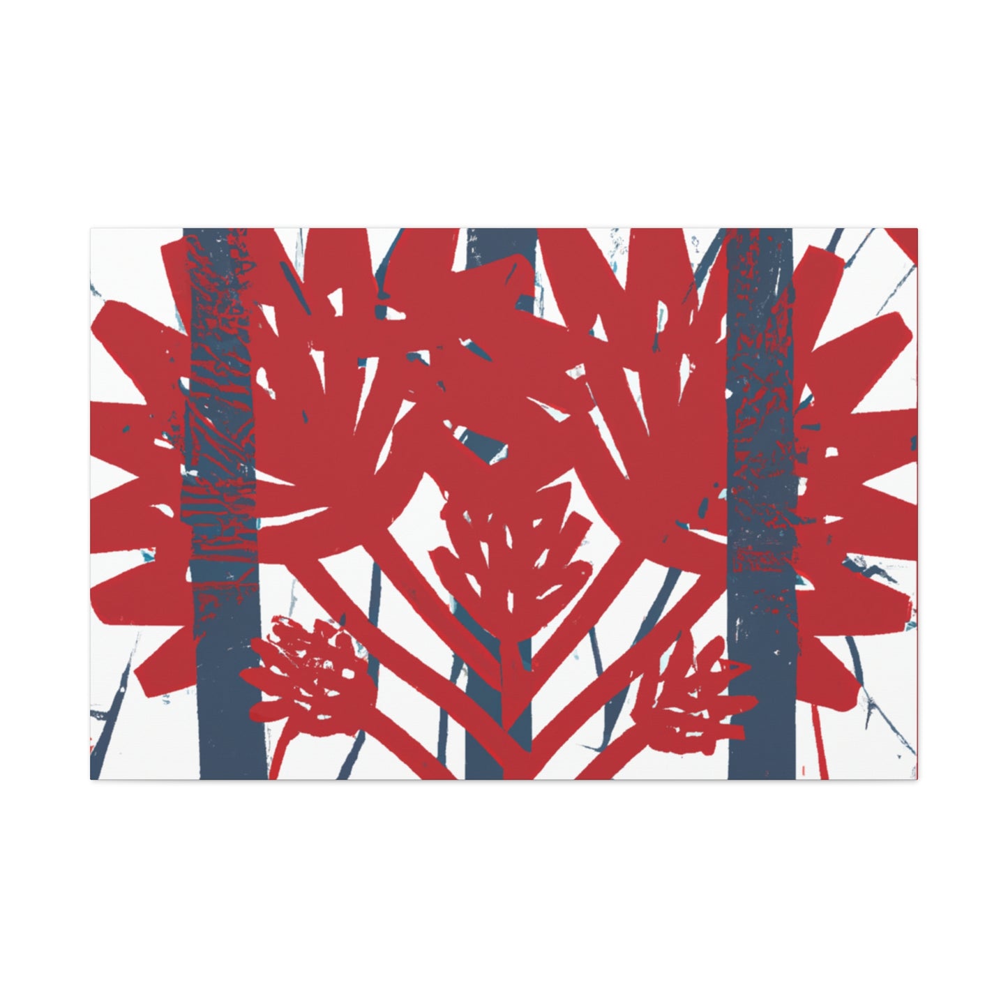 Sparklecrane - Floral Canvas Retro Design