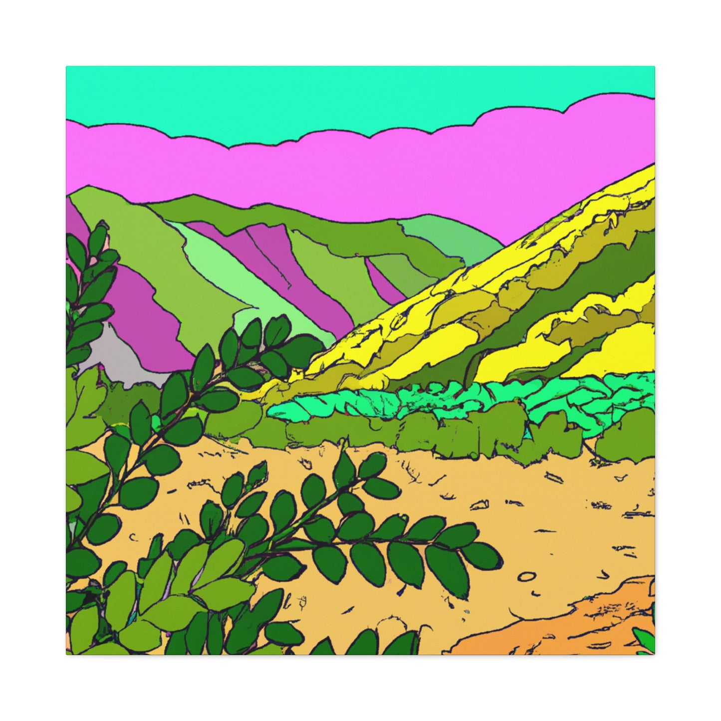 Calico-Landscape - Canvas