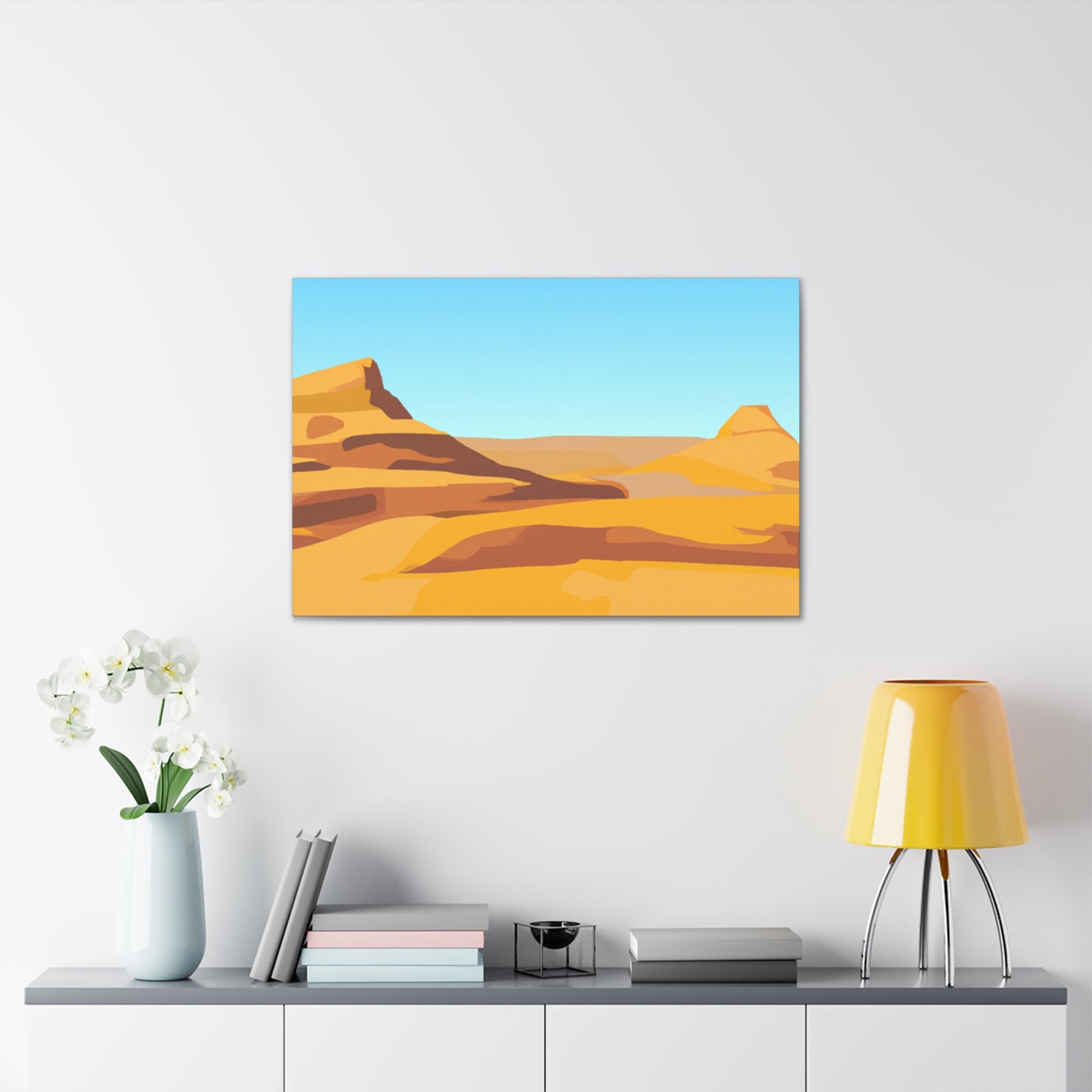 Sunrise Oasis-Landscape - Canvas - Desert