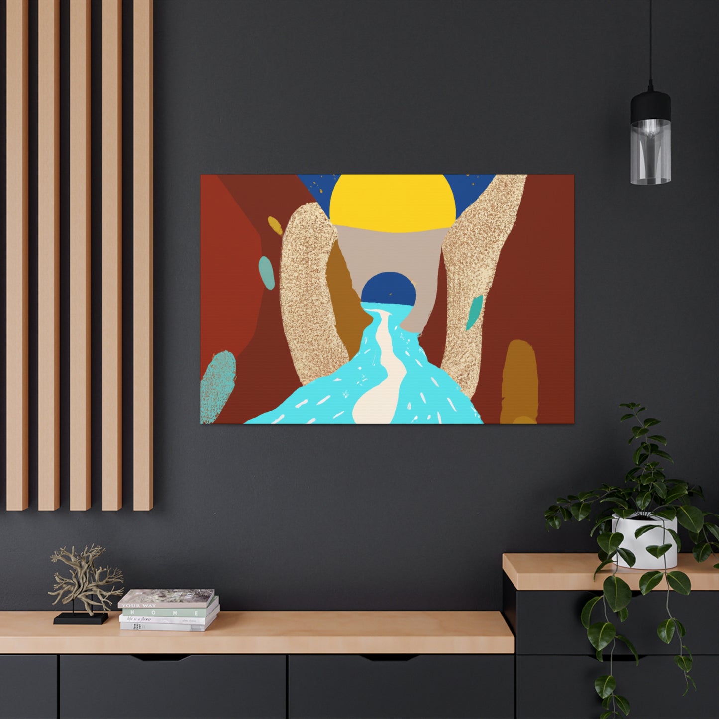 River Canyon - Midcentury Canvas