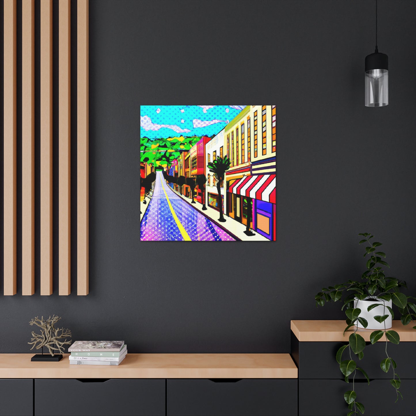 Pasadena Avenue - Architectural Canvas Pop Art