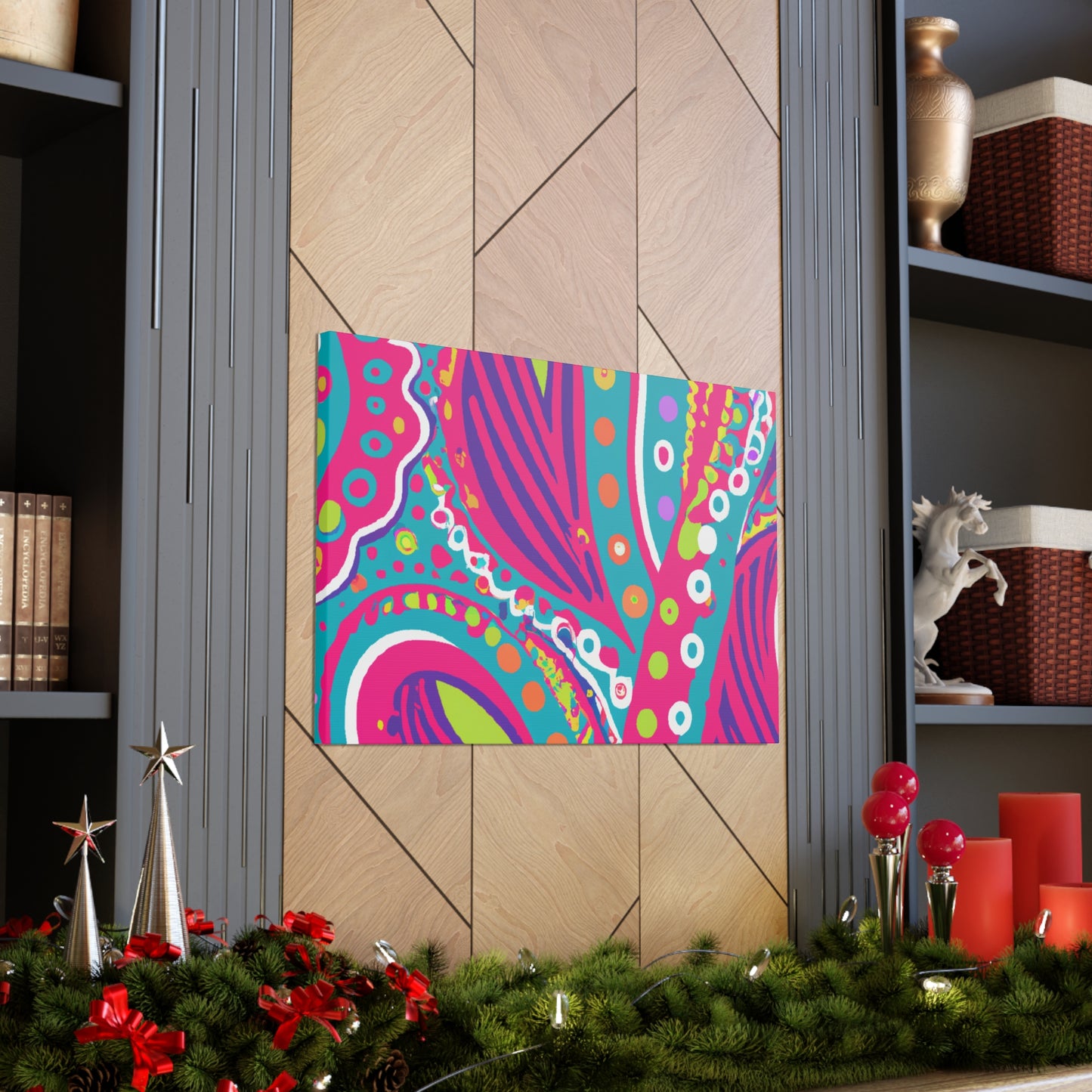 Flamenose! - Abstract Retro Design Canvas