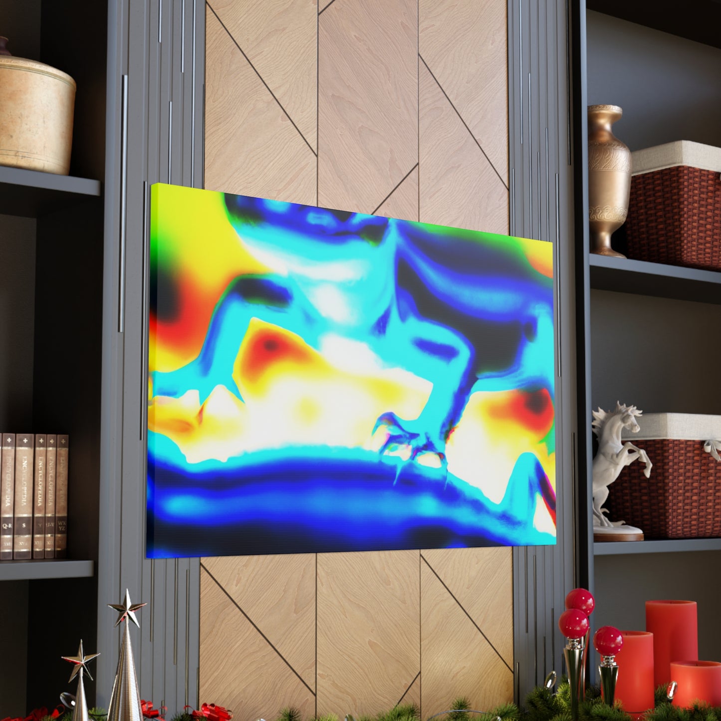 Lemonburst Lynx - Canvas - Abstract