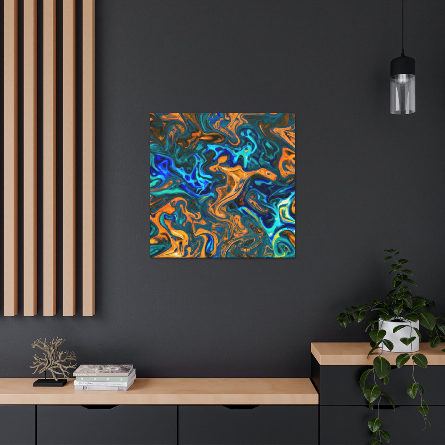 Fire and Water - Canvas - Abstract
