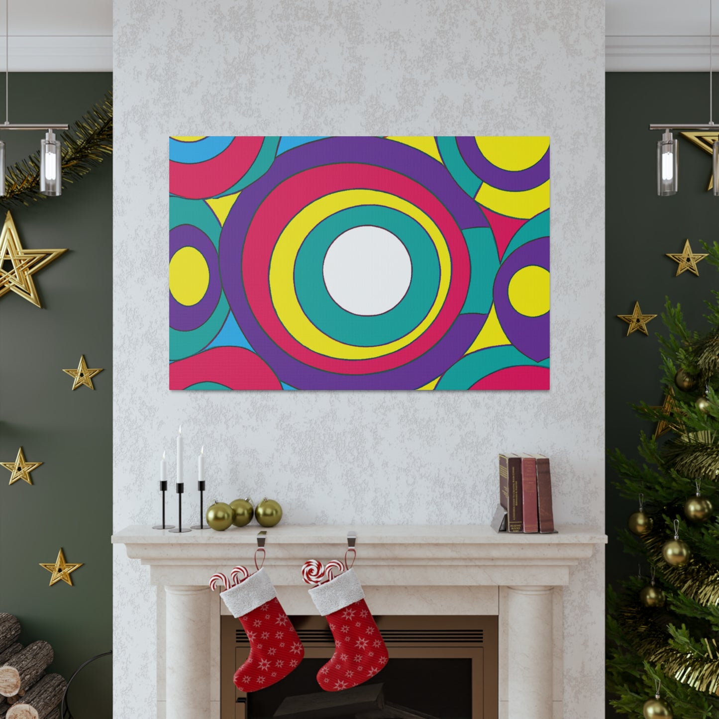 Circular Fury - Midcentury Retro Canvas