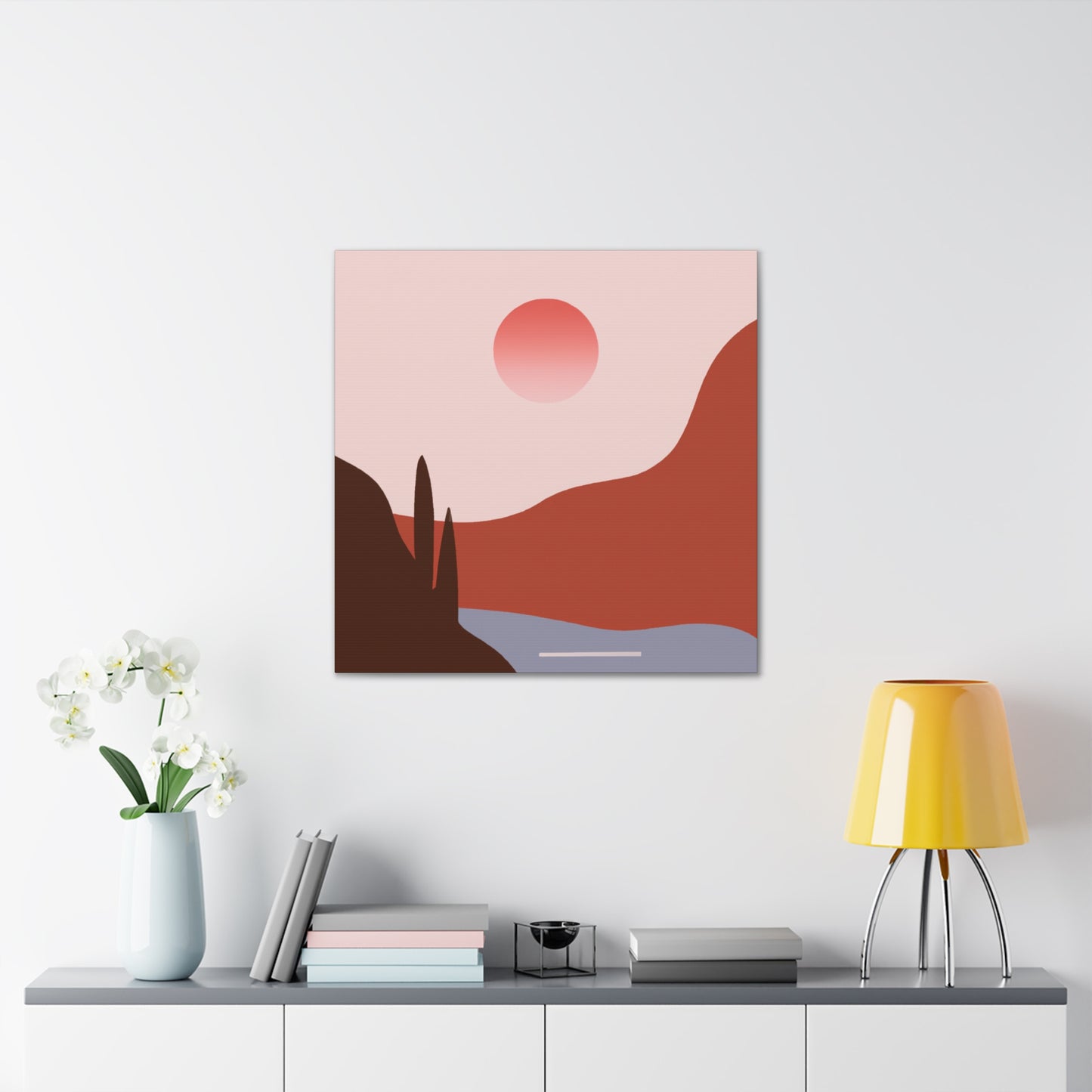Antique Eclectique- Vintage Contemporary -Landscape - Desert - Canvas