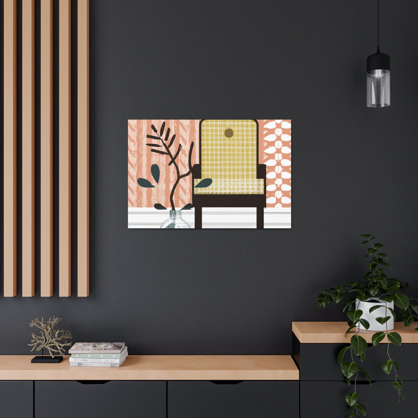 Splendid Pronged Cat - Midcentury Canvas