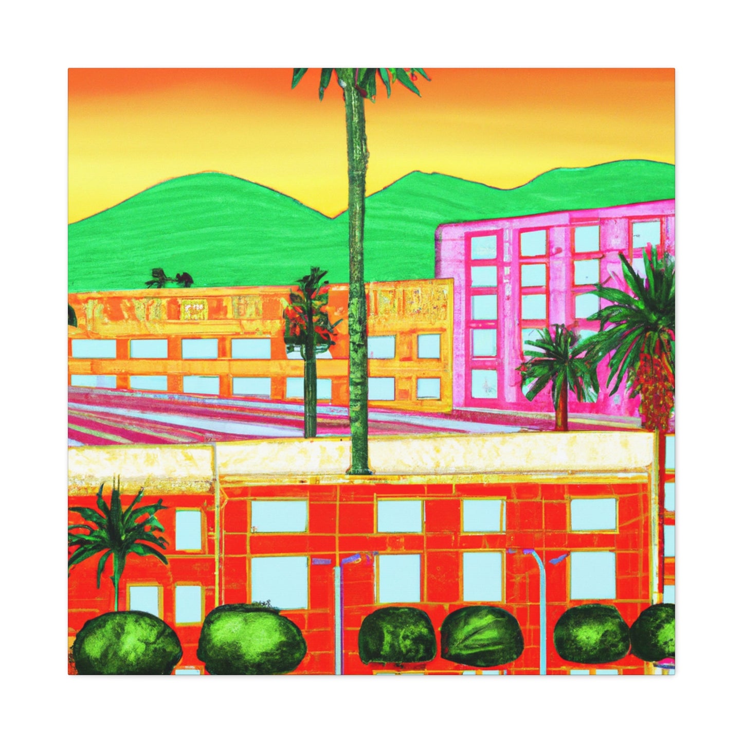 Sahara Splendor - Architectural - Canvas