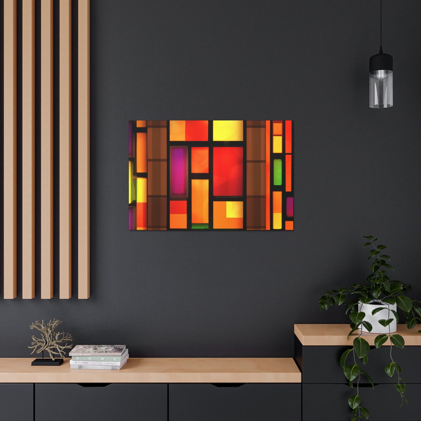 Happy Shimmer- Glass Canvas
