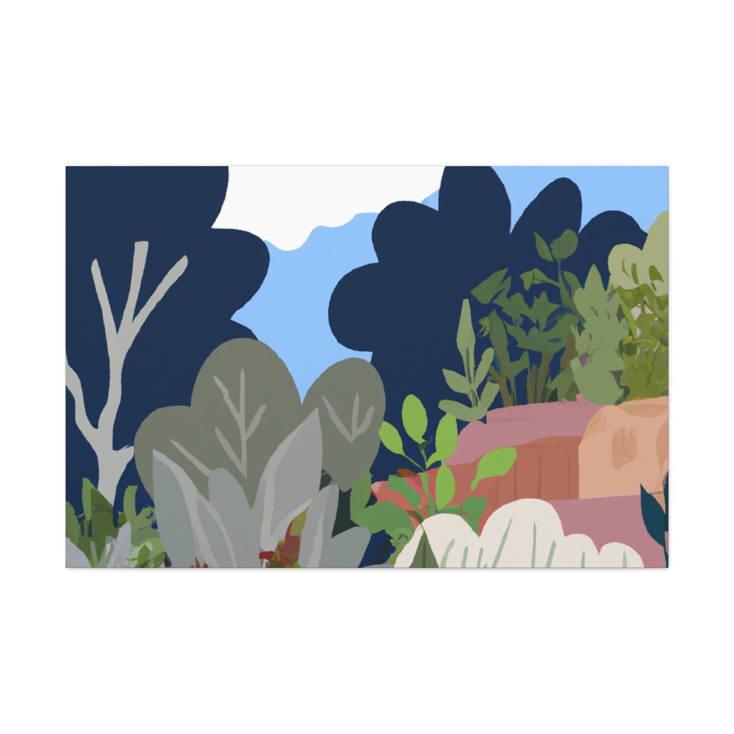 Blooming Hillside- Landscape - Canvas