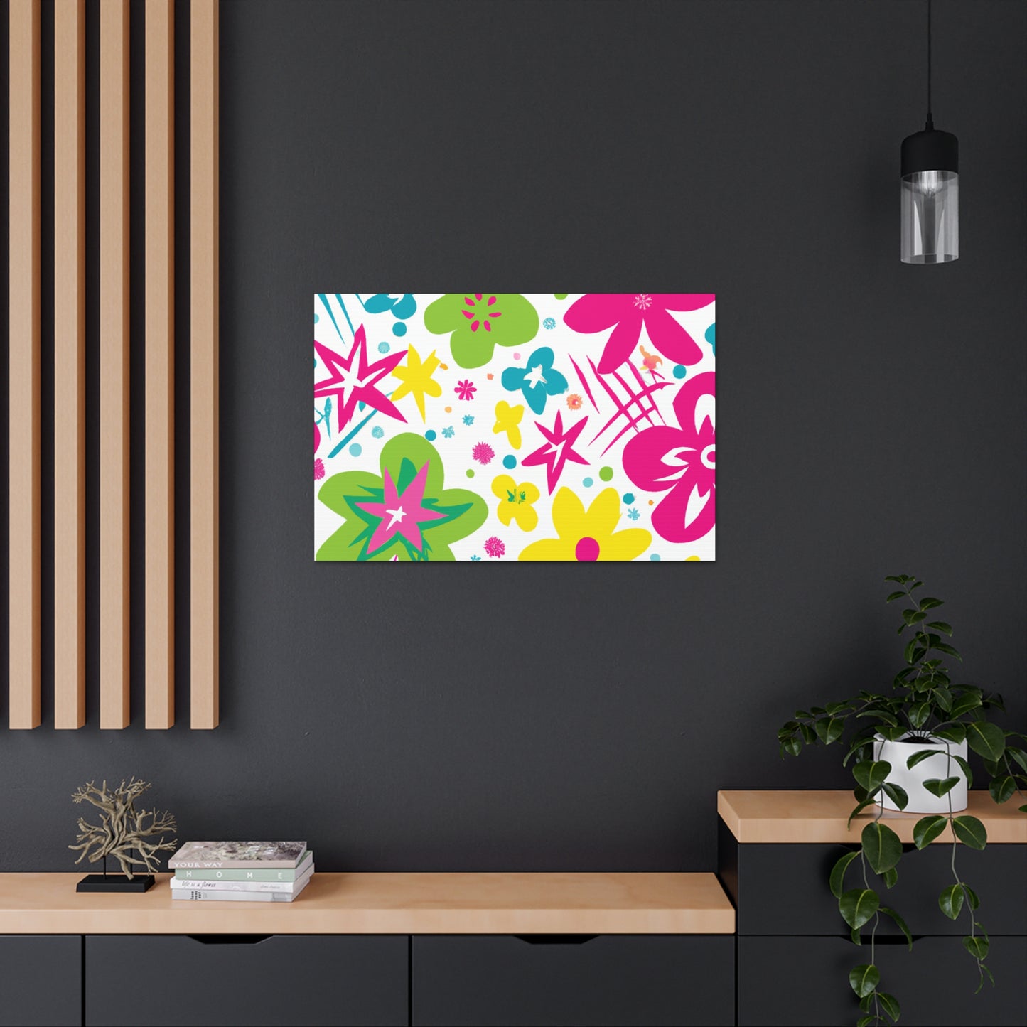 Flower Power Playtime: - Floral Canvas