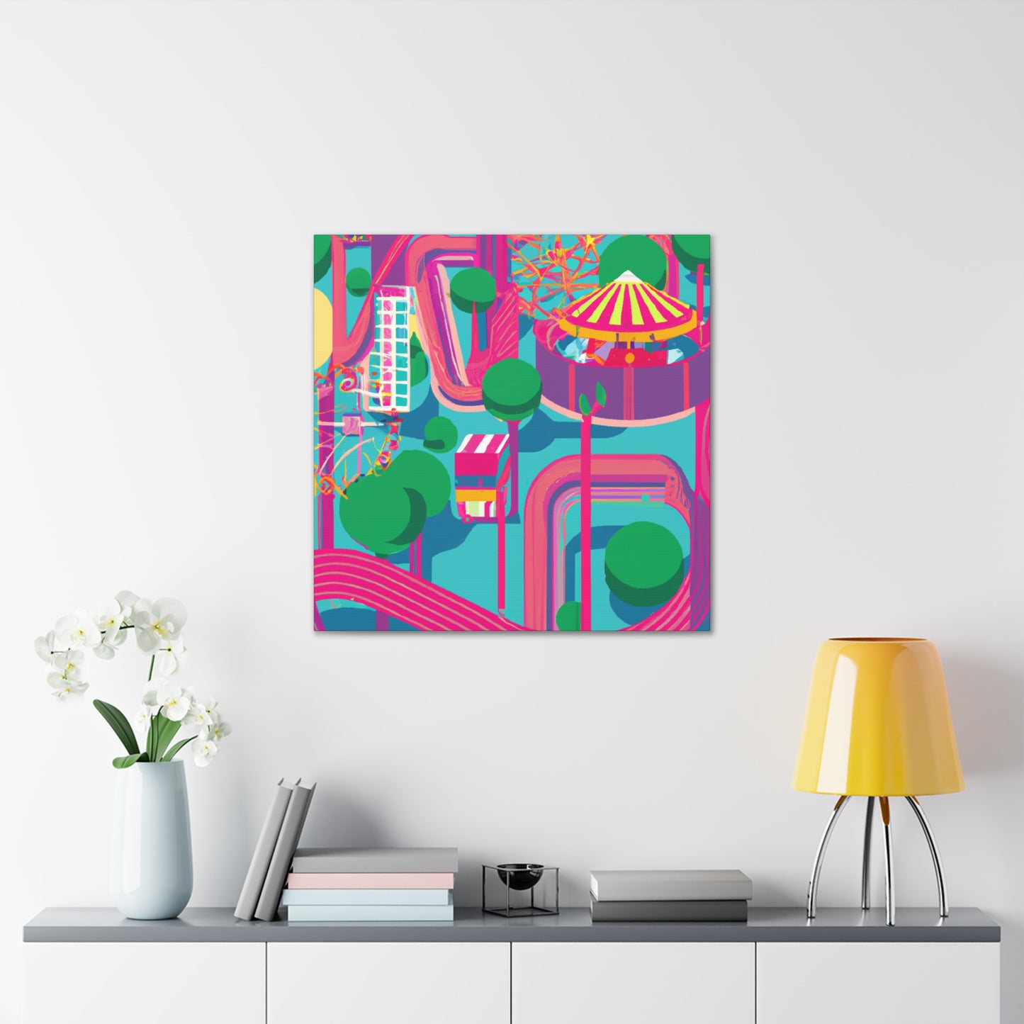 Carni-Wheel Amusement - Canvas