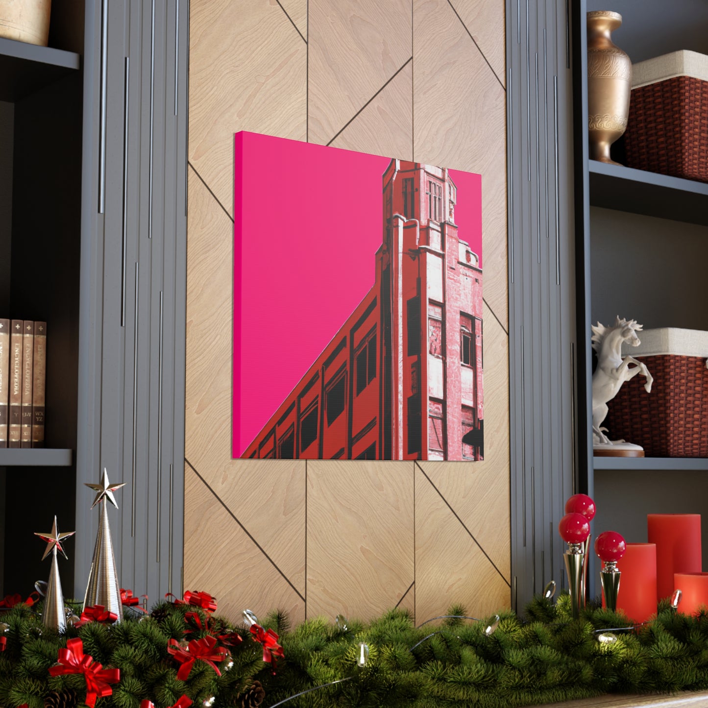 Straightup Splendor - The Visually Stunning Symmetry of Art Deco Architectural. - Canvas