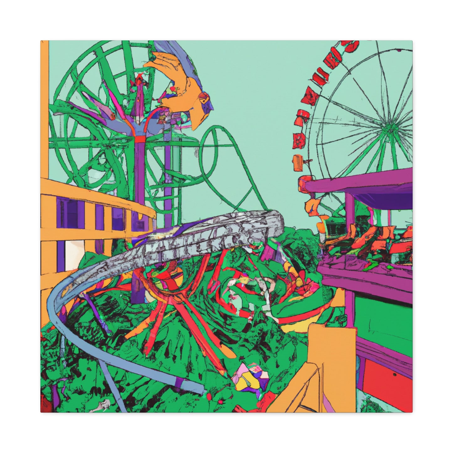 Sunshine Haven - Landscape - Amusement - Canvas