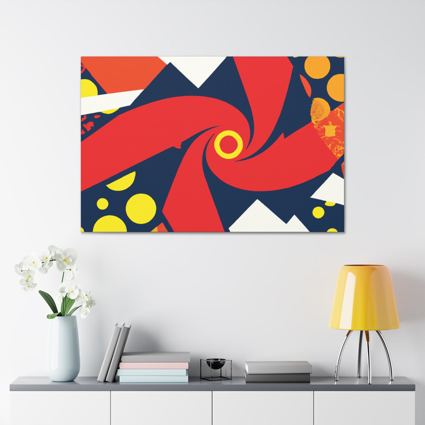 "Asteroid Bloom - Midcentury" - Canvas