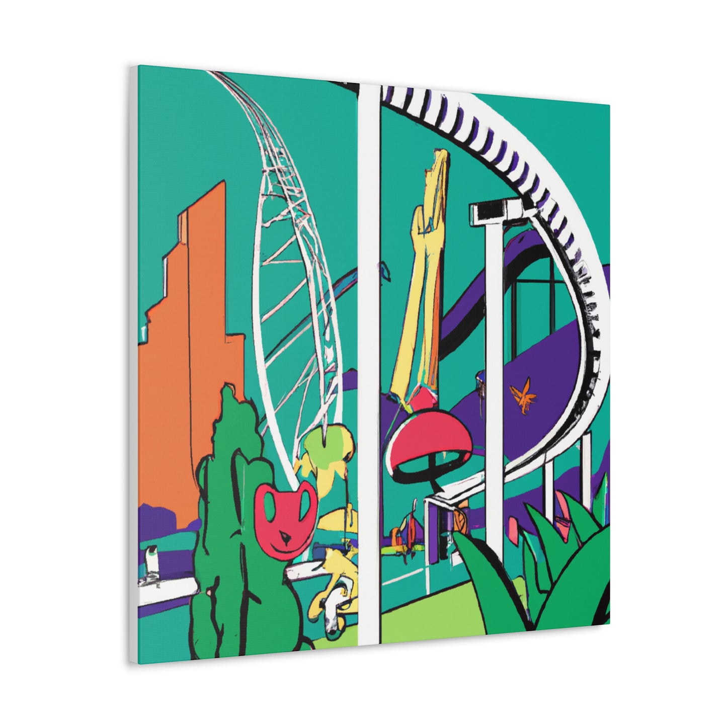 Carnival of Colors - Landscape - Amusement - Canvas