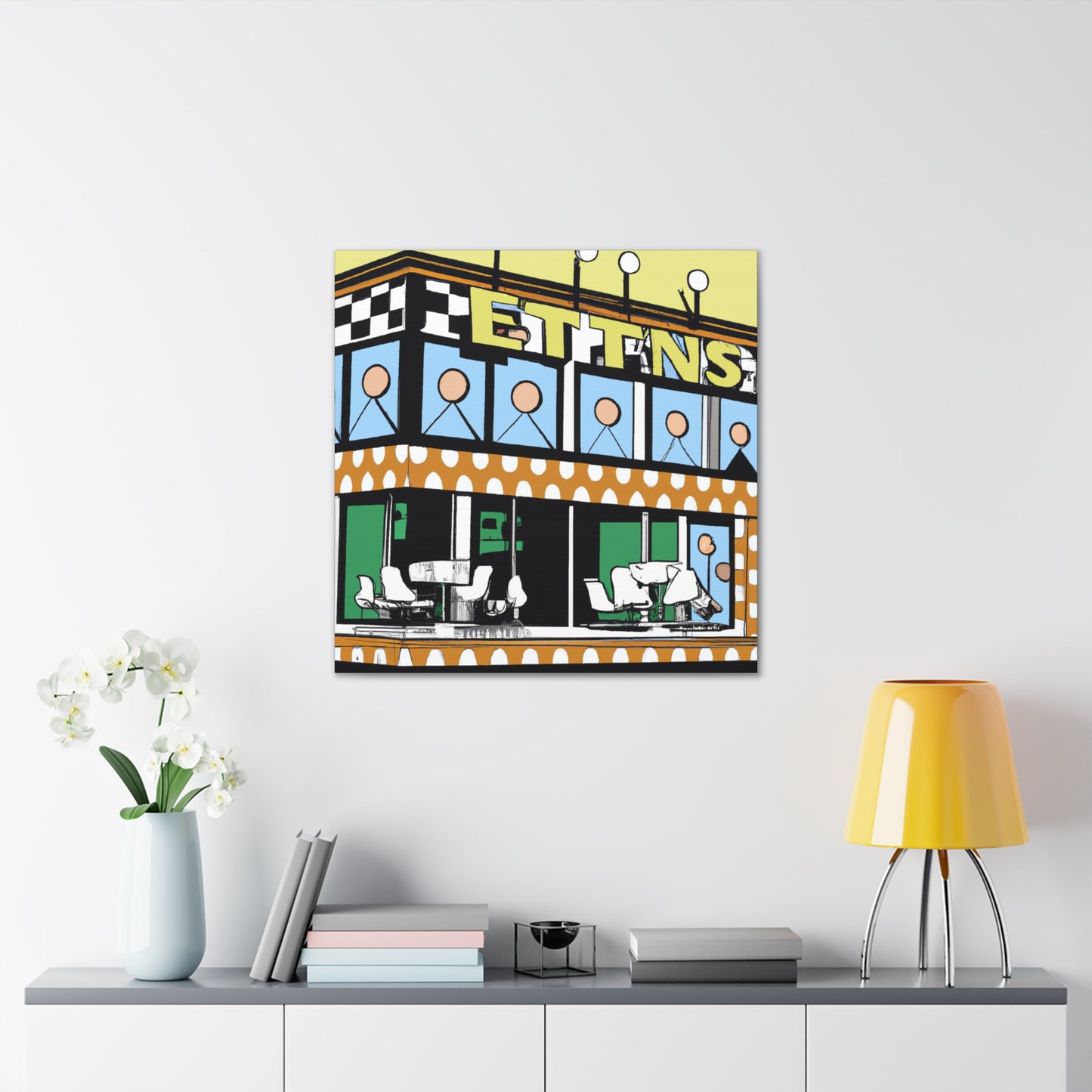 "The Rockin' 50s Drive-In" - Canvas - Pop Art