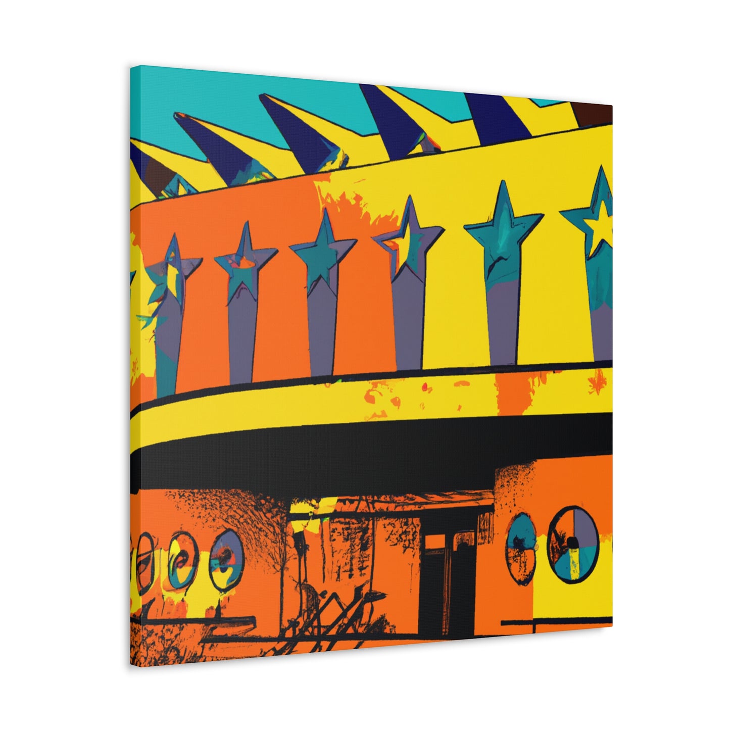Whirlin' Wheels Diner and Drive-In - Canvas