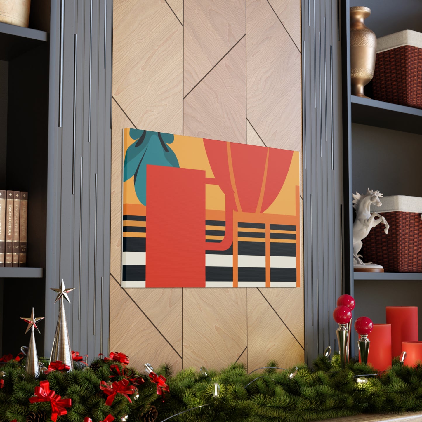 Orange Foxy. - Midcentury Canvas