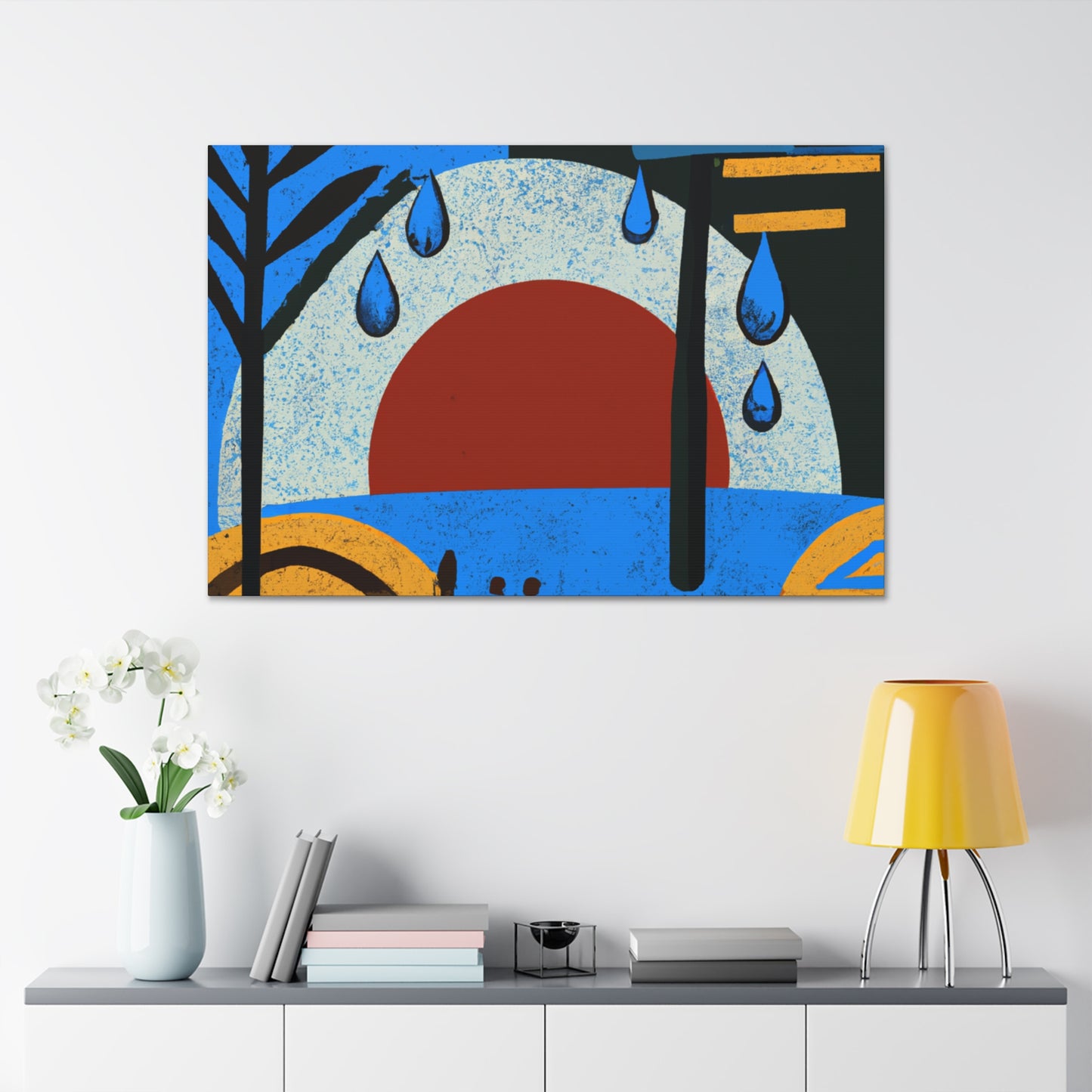 "Toned Angles- Midcentury" - Canvas