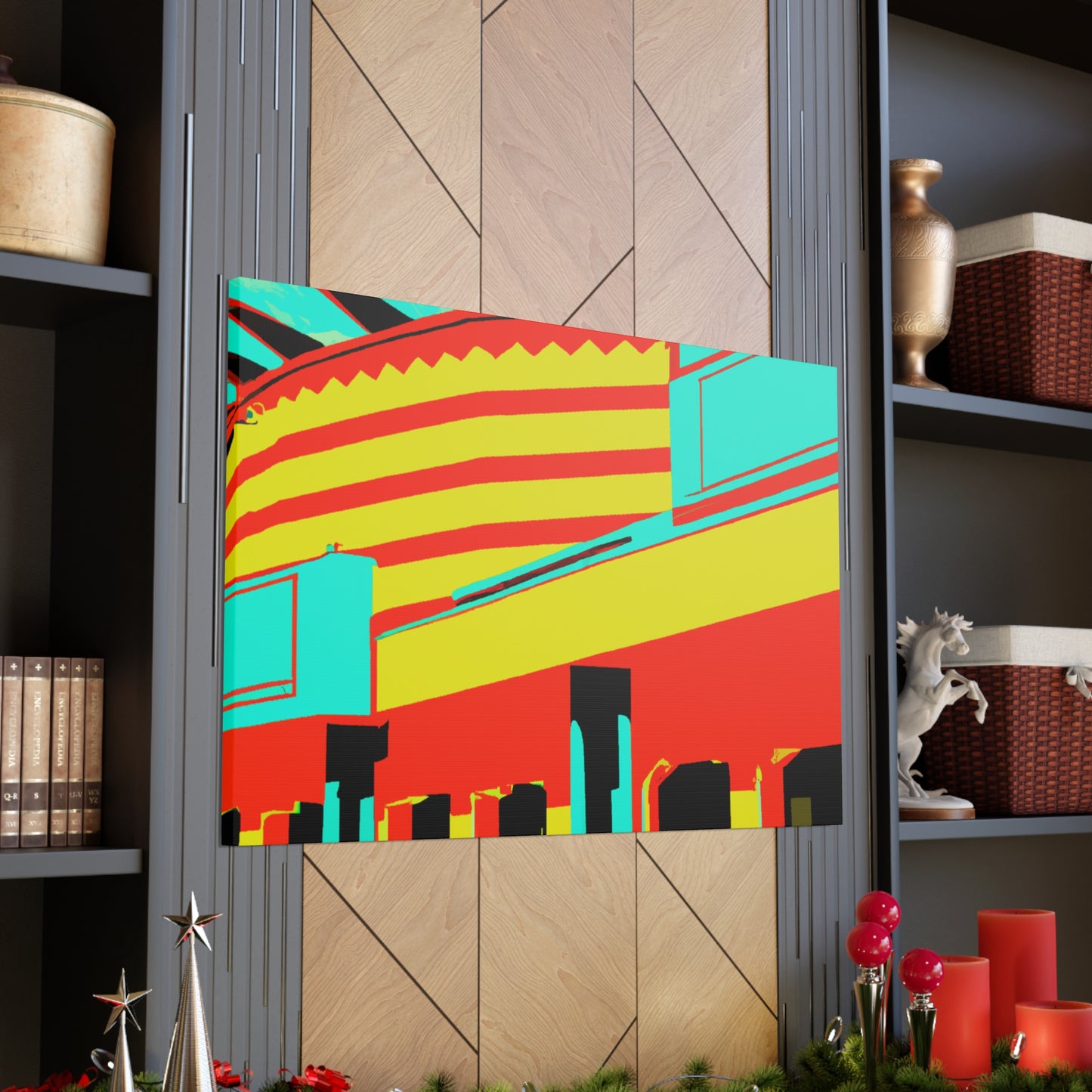 Western StoreFront - Architectural Canvas Pop Artt